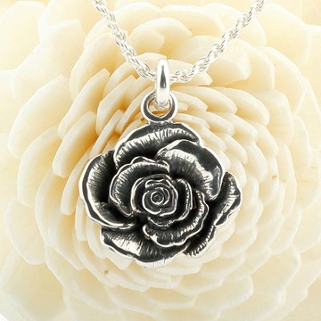 【Angel & Me】小王子 玫瑰 花 (大) Rose s925 純銀 項鍊
