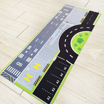 【機場密碼 車車墊 】模型車地墊 玩具車墊 1:64遊戲墊