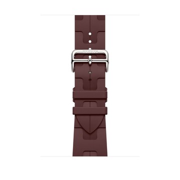 Apple Watch Hermès - 46 公釐 Bordeaux 酒紅色 Kilim Single Tour 錶帶