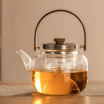 家用過濾花茶壺茶具耐高溫煮茶器可用電陶爐燒水壺玻璃茶壺玻璃壺