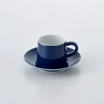 白山陶器 M型咖啡杯 2入禮盒組 藍