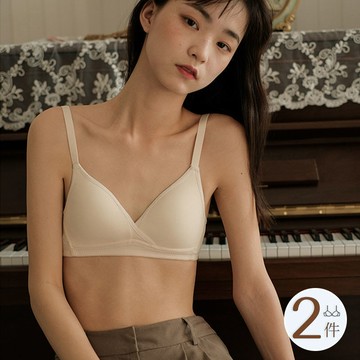 【店鋪熱銷】小胸不空杯內衣女聚攏純棉薄款夏季學生胸罩高中少女一體日係文胸
