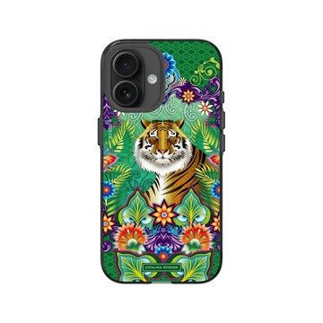iPhone 16 Clear (相機按鈕) 酷墨灰 - Catalina Estrada - Bengal Tiger