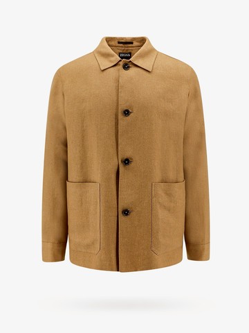 Linen and wool blend jacket - ZEGNA - gender_Man