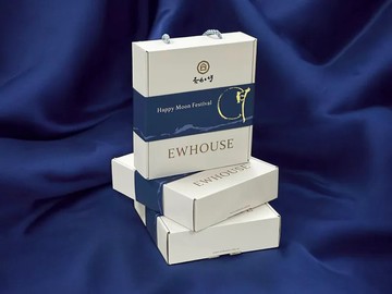 【蛋白工坊】早鳥優惠★中秋月夜禮盒｜16入蛋白捲禮盒(原味*4+芝麻*4+巧克力*4+抹茶*4)