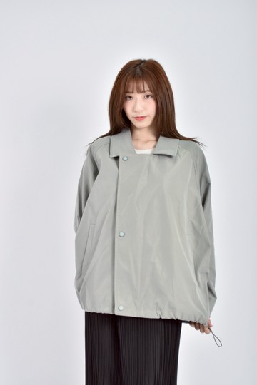 (2XL) mouggan質感抽繩綠色外套