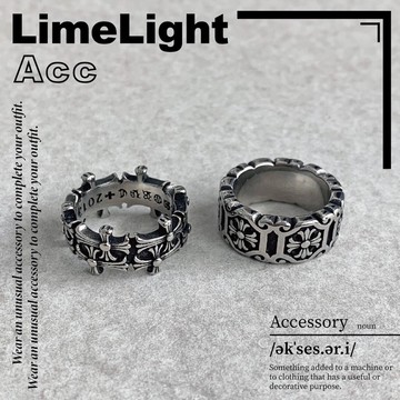 ☆LimeLight☆ 十字架 / 龐克 / 街頭 / 滿版 / 拼接 / 飾品 / 鈦鋼 / 戒指 27