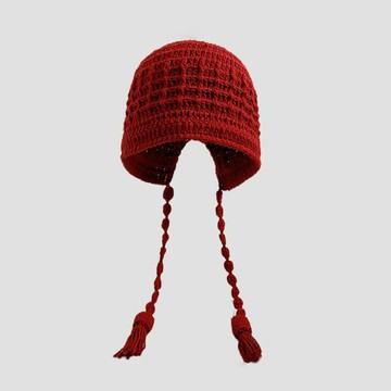 手工針織流蘇帽子251146