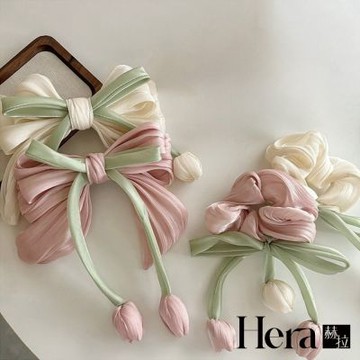 【HERA赫拉】甜美鬱金香蝴蝶結高馬尾髮圈兩入組 H115042901