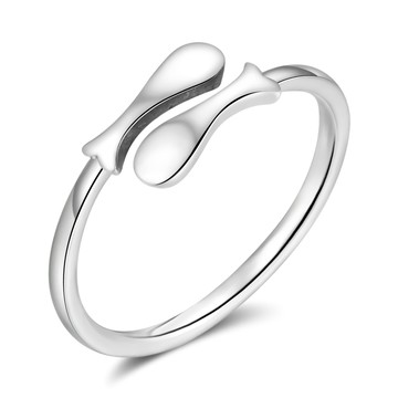 純銀戒指．防小人尾戒．雙魚｜客製刻字．閨蜜