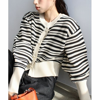 新品タグ付き　2WAY MARBLE PETIT KNIT カーディガン カーディガン/ボレロ 【楽天カード分割】