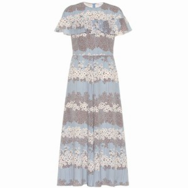 レッド ヴァレンティノ Redvalentino レディース ワンピース ワンピース ドレス Ruffled Floral Midi Dress Dusty Blue 通販 Lineポイント最大1 0 Get Lineショッピング