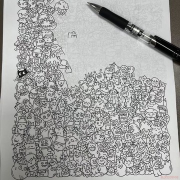 精選好物🌈小紅書同款控筆練習畫畫圖稿上班無聊偷懶解壓畫畫練習臨摹圖批發