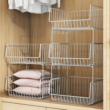 🔥購滿99出貨🔥衣櫃收納籃隔板分層架置物架隔斷衣櫥分格架子衣服筐臥室分割神器