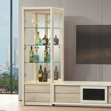 AS DESIGN 雅司家具-瑀楊2.2尺展示櫃-66×40×182cm