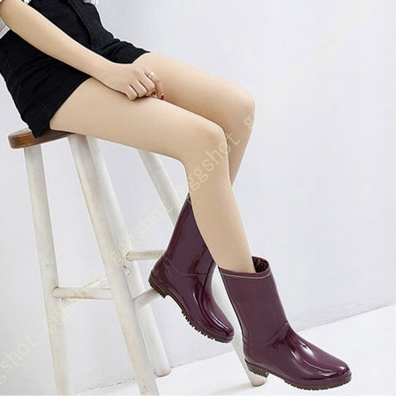 レインブーツ 女の子 ガーデニングブーツ 無地 ローヒール ぺたんこ 耐油撥水 ラバーブーツ お洒落 シンプル 作業用 台風 梅雨 ショート ミドルカット 通販 Lineポイント最大0 5 Get Lineショッピング