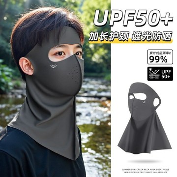 【全店折扣 限時下殺】防曬面罩全臉防紫外線冰絲遮陽面罩UPF50+高顏值防曬面罩護頸一體夏季防紫外綫 遮陽  透氣