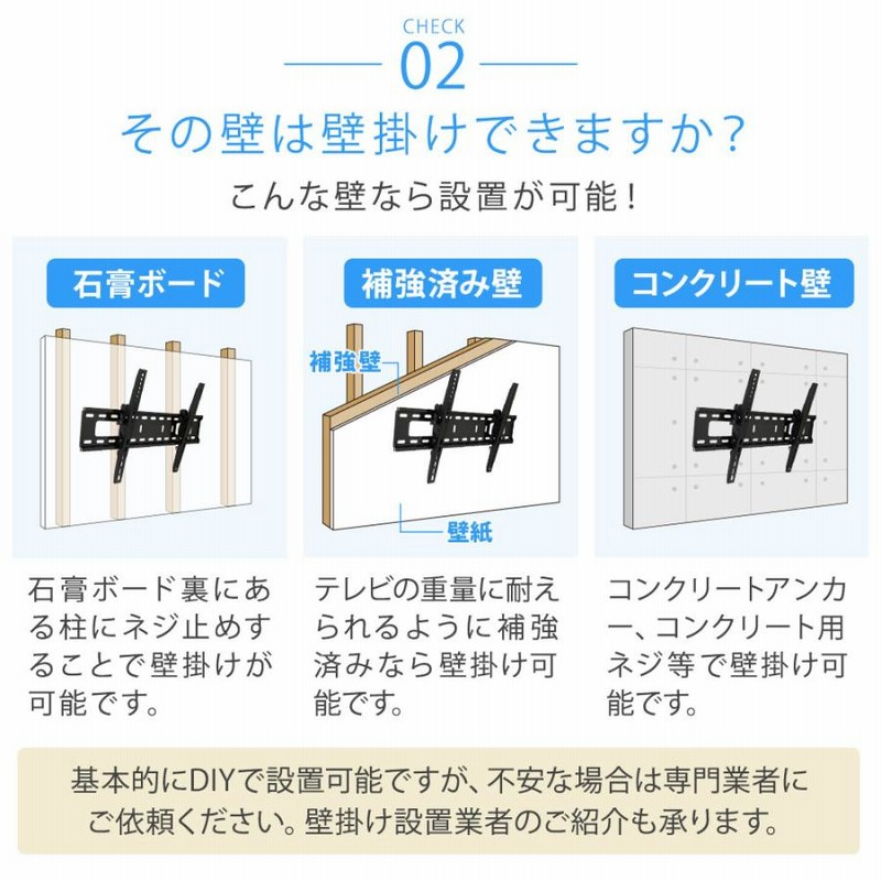 テレビ壁掛け金具 テレビ壁掛金具 壁掛けテレビ テレビ壁掛け