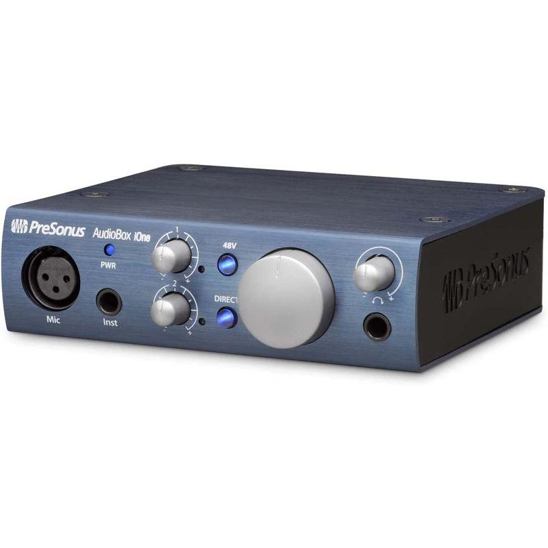 PreSonus AudioBox iOne USB iPadオーディオ・インターフェース 24Bit 96kHz 2入力 2出力 Stud