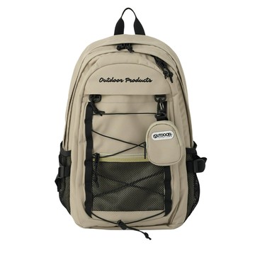 【OUTDOOR】率性學院15.6吋電腦後背包-淺褐色 OD163112BE