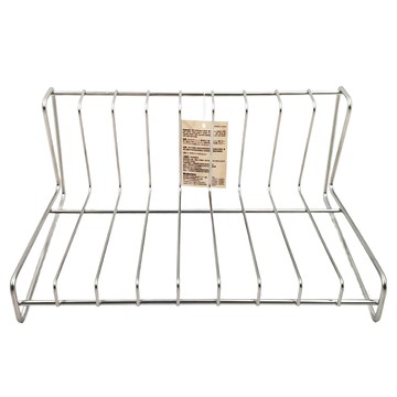 SHIMOYAMA 304不鏽鋼餐盤瀝水收納架 大號9分隔 25.2 × 18 × 11.5cm  9層  銀色  1個
