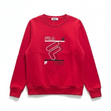 FILA 大學T 紅色 LOGO 圓領 長袖 上衣 女 5TEW7016RD