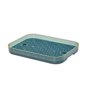 茶盤瀝水家用放茶杯茶具杯子水杯客廳雙層收納托盤長方形杯架干泡