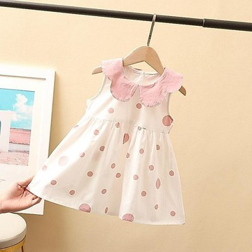 🍭臺灣出貨🍭女童連衣裙夏裝洋氣0-4歲嬰兒公主裙2022新款夏裝小童棉布裙子夏