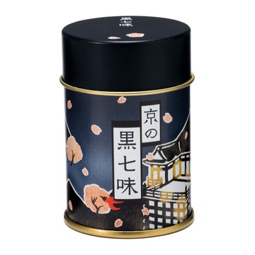 京の黒七味 (罐) | 七味唐辛子 山椒 日本産 辣椒粉 黒七味 禮物 禮品 喜歡吃辣 香料 調味料 料理 唐辛子 辣椒 京都 七味唐辛子店おちゃのこさいさい 日本必買 | 日本樂天熱銷