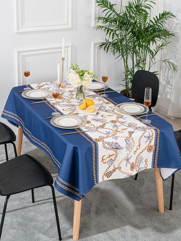 美式西餐桌布布藝棉麻桌布北歐桌布防水防油免洗茶幾桌布書桌臺布
