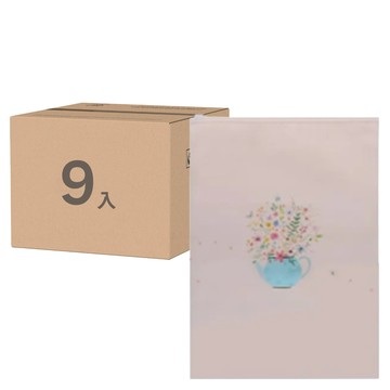 E.City 花色霧面密封拉邊衣物收納袋組 PE材質 適用於鞋袋/衣物/化妝盥洗包  35 x 24cm  3入  3組