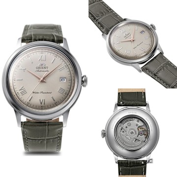 ORIENT 東方錶 Classic Bambino 復古機械腕錶-40.5mm米色 RA-AC0025N
