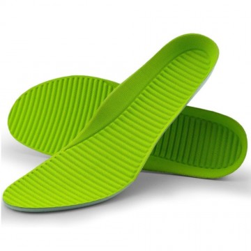 【JHS杰恆社】壹對夏季運動透氣按摩足部支撐PU水波紋減震鞋墊laosong口37