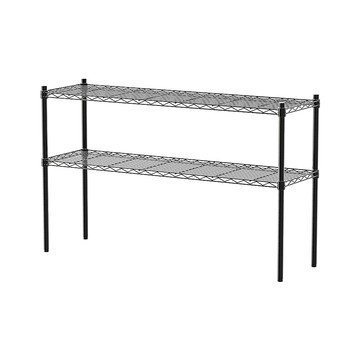 【dayneeds】輕型 120X35X75公分 二層烤漆波浪架 兩色可選白色