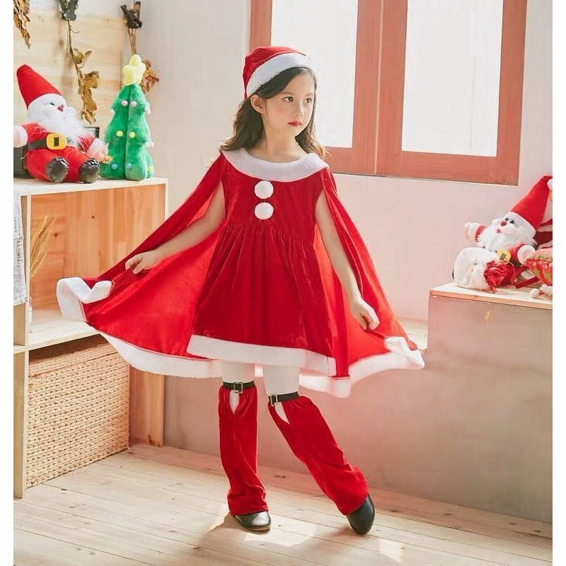 サンタクロース コスプレ衣装 女の子 ポンチョ キッズ サンタ服 クリスマス 子供用 コスチューム マント 子供服 帽子付き パーティー クリスマス 通販 Lineポイント最大get Lineショッピング