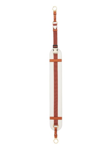 Maison Margiela - two-tone leather strap - women - Leather - One Size - Neutrals