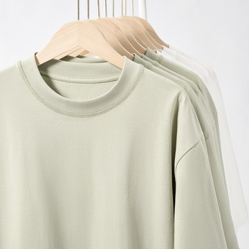 【喜挖】夏季潮牌230克冰感棉涼感中彈透氣內搭t恤科技絲滑套頭圓領短袖男