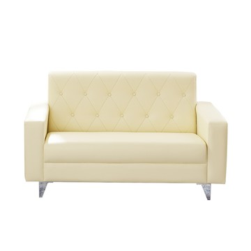 【KIKY】艾薇兒二人座皮扣沙發