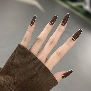 🤩加一精品💘荊棘歐美風手工定製美甲成品拍照穿戴甲可拆卸假指甲貼片防水