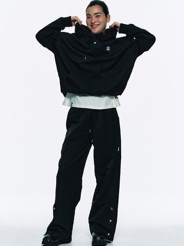 CENTAUR SIDE SNAP PANTS_BLACK