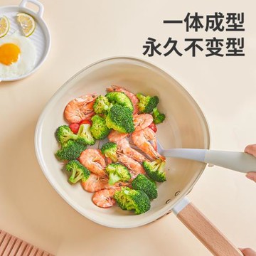 歐式炒鍋麥飯石不粘鍋平底鍋多功能炒菜鍋電磁爐燃氣鍋具不沾批發