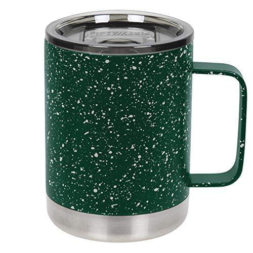 FIFTY FIFTY 12oz Green Speckled Camp Mug with Slide Lid T12000008