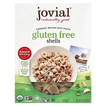 Jovial, 有機糙米義大利麵，貝殼面，12 盎司（340 克）