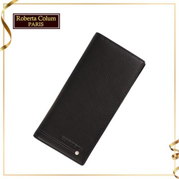 (Roberta Colum)諾貝達 男用專櫃皮夾 12卡片長夾 (23158-1黑色)