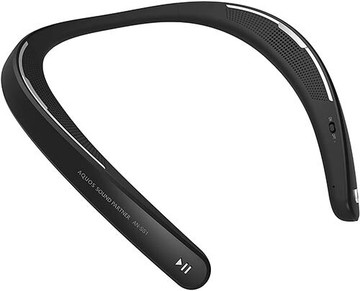 SHARP【日本代購】夏普 穿戴式頸帶無線 揚聲器 支持bluetoo-AN-SS1-黑