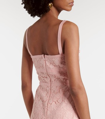 Giambattista Valli Bow-detail macramé midi dress