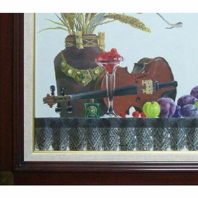肉質油絵　立て　カラー　田浦信勝　額装仕上げ品 肉質油絵 立て カラー 田浦信勝 額装仕上げ品