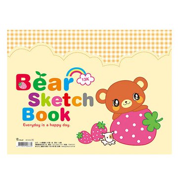 美加美 13K 圖畫本 草莓小熊 5本 /包 AF5539【APP滿額下單10%點數(單一帳號最高5000點)】1/31止
