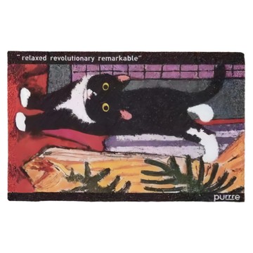 寵物星樂園 乳牛貓地墊 貓砂收集墊  1個  黑白貓  60 x 40cm