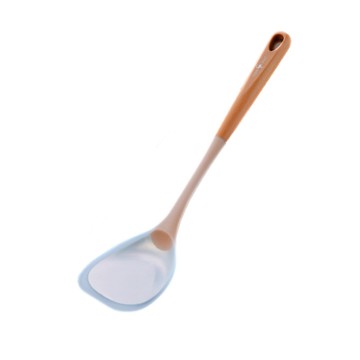 PUSH! 廚房用品耐高溫食品級不粘鍋鏟 鏟子炒菜鏟透明矽膠鏟炒勺 D372